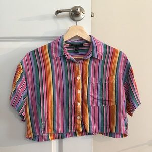 Forever 21 Striped Crop Top